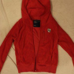 American Eagle Fuzzy Zip-up Hoodie